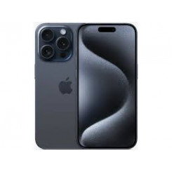 Apple iPhone 15 Pro - 5G smartphone - dual-SIM / Internal Memory 1 TB - OLED display - 6.1" - 2556 x 1179 pixels (120 Hz) - 3x rear cameras 48 MP, 12 MP, 12 MP - front camera 12 MP - blue titanium